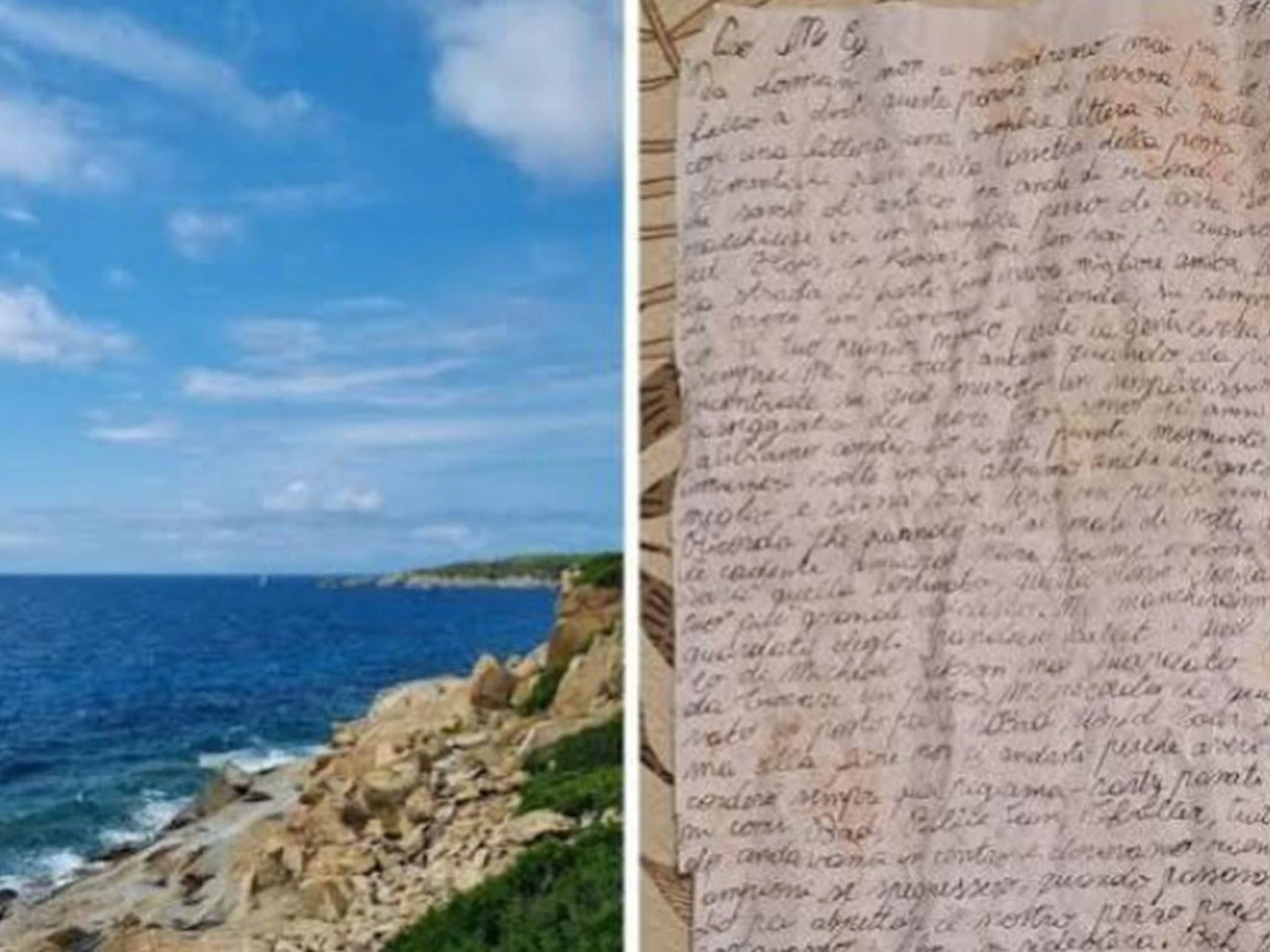Isola d'Elba, "non ci rivedremo più": la lettera del 1997 spunta dagli scogli
