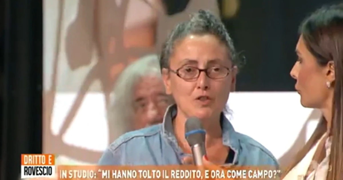 Del Debbio disgustato: cosa si mangia in diretta l'orfana del reddito grillino