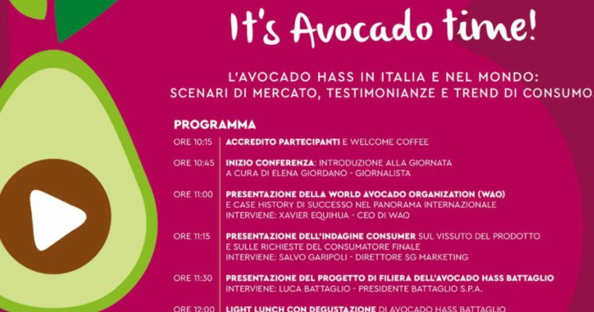 "It's avocado time": testimonianze, trend di consumo e scenario sull'avocado hass