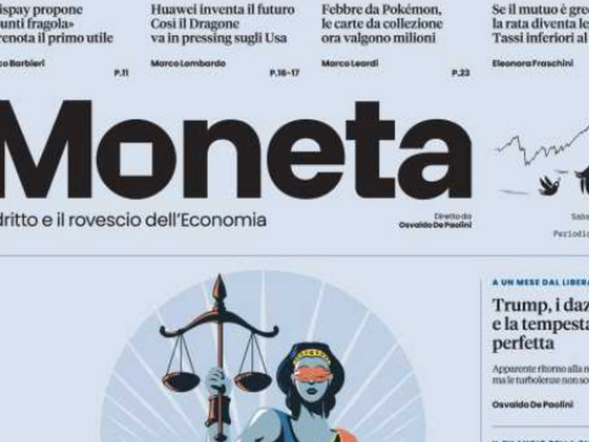 Su "Moneta" oggi in edicola: i conti della giustizia e il "rosso" dello Ior