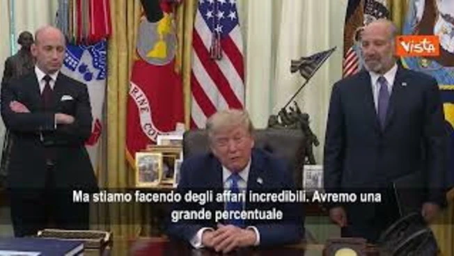 Trump: Avremo fetta di mercato dei microchip prima che io lasci la carica, cioÃ¨ tra molto tempo