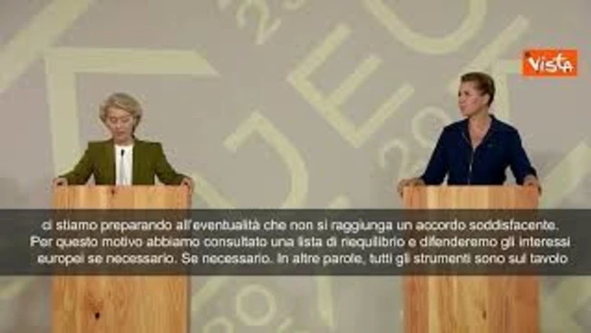 Dazi Usa, Von der Leyen: Vogliamo un accordo ma siamo pronti a qualsiasi eventualità
