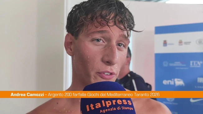 Giochi Mediterraneo, Camozzi argento nei 200 farfalla "Abbiamo dato il massimo"