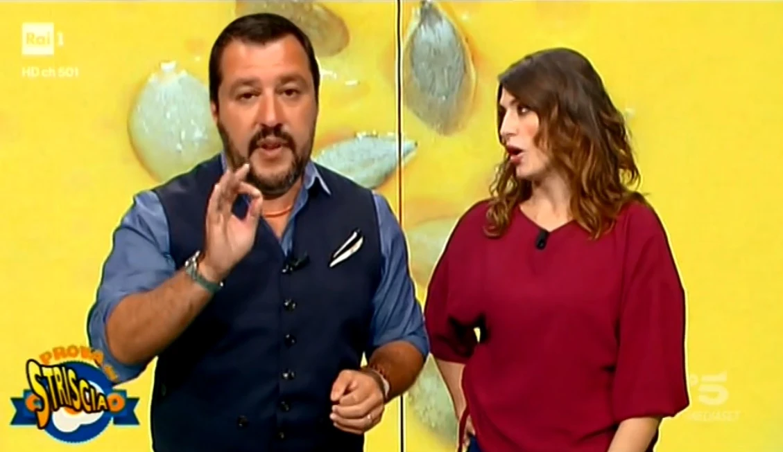 Striscia la Notizia spietata con Matteo Salvini ed Elisa Isoardi: la bomba maliziosissima