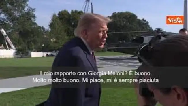 Leggi l'articolo: Trump: Il mio rapporto con Meloni? È molto buono, mi è sempre piaciuta