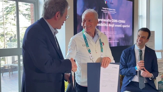Lo sport italiano in campo per l'ambiente, siglato accordo Coni-Conai