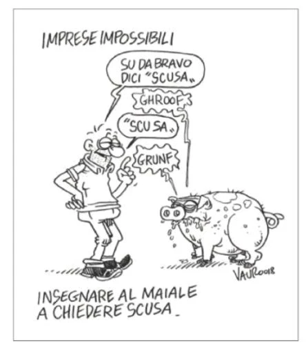 Vauro Senesi, la vignetta ferocissima sul Fatto Quotidiano: Matteo Salvini maiale sul caso Cucchi