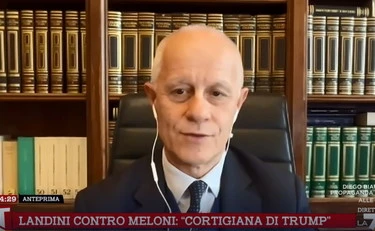Tagadà, Fontana a Landini: "Meloni cortigiana? Doveva delle scuse immediate"