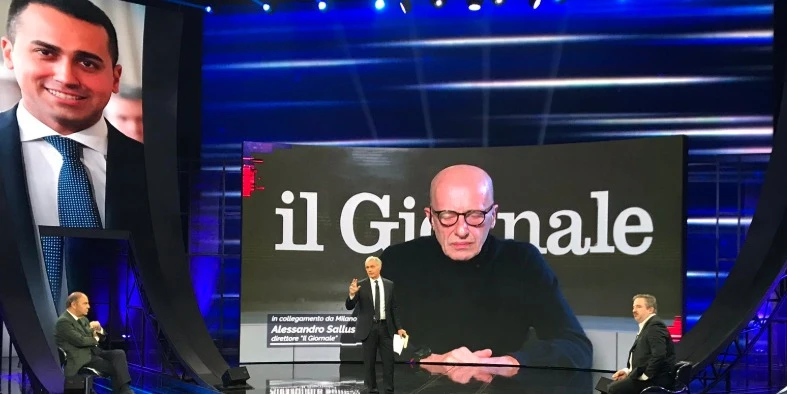 Alessandro Sallusti, furia da Giletti: "È un anno che stanno preparando il reddito di cittadinanza..."