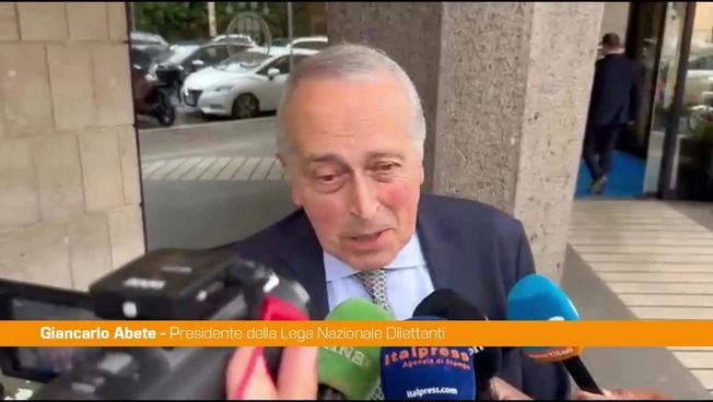 Abete in Figc "Presento la mia candidatura alla presidenza"