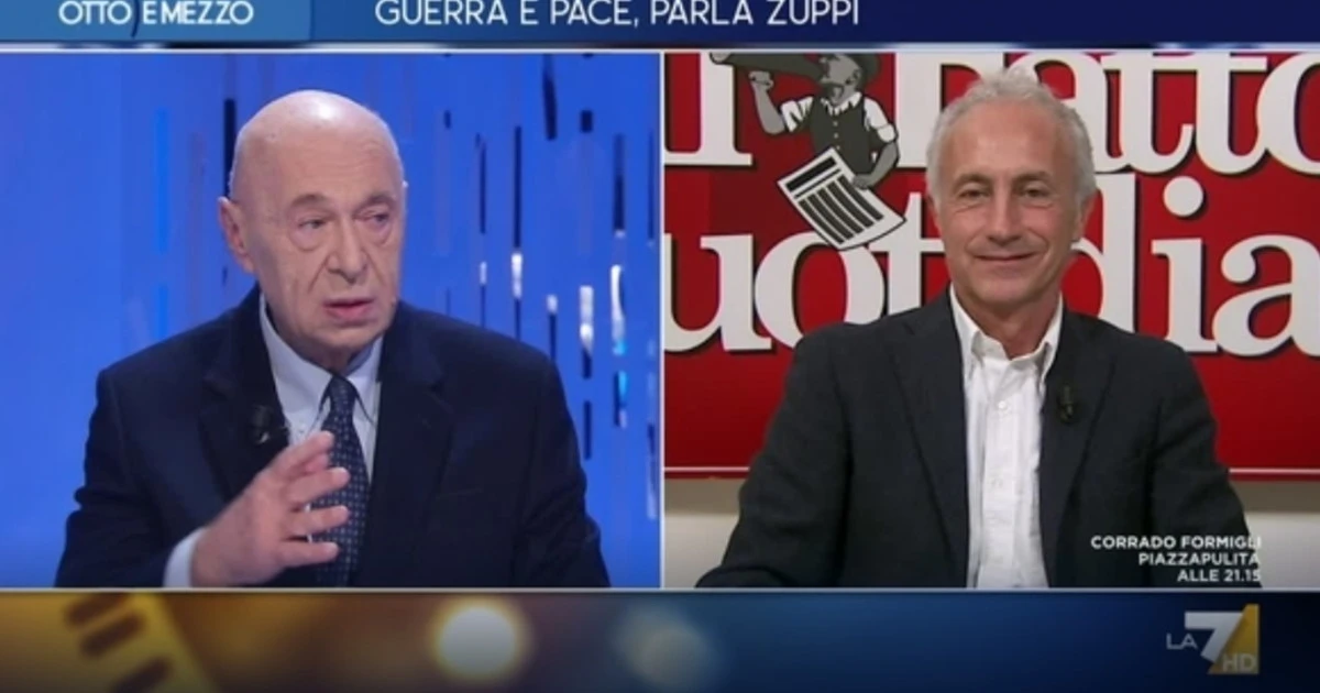 Otto e mezzo, la battuta di Mieli su Travaglio: "Non voglio fare la trasmissione su di lui"