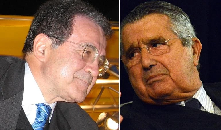 Romano Prodi e Carlo De Benedetti