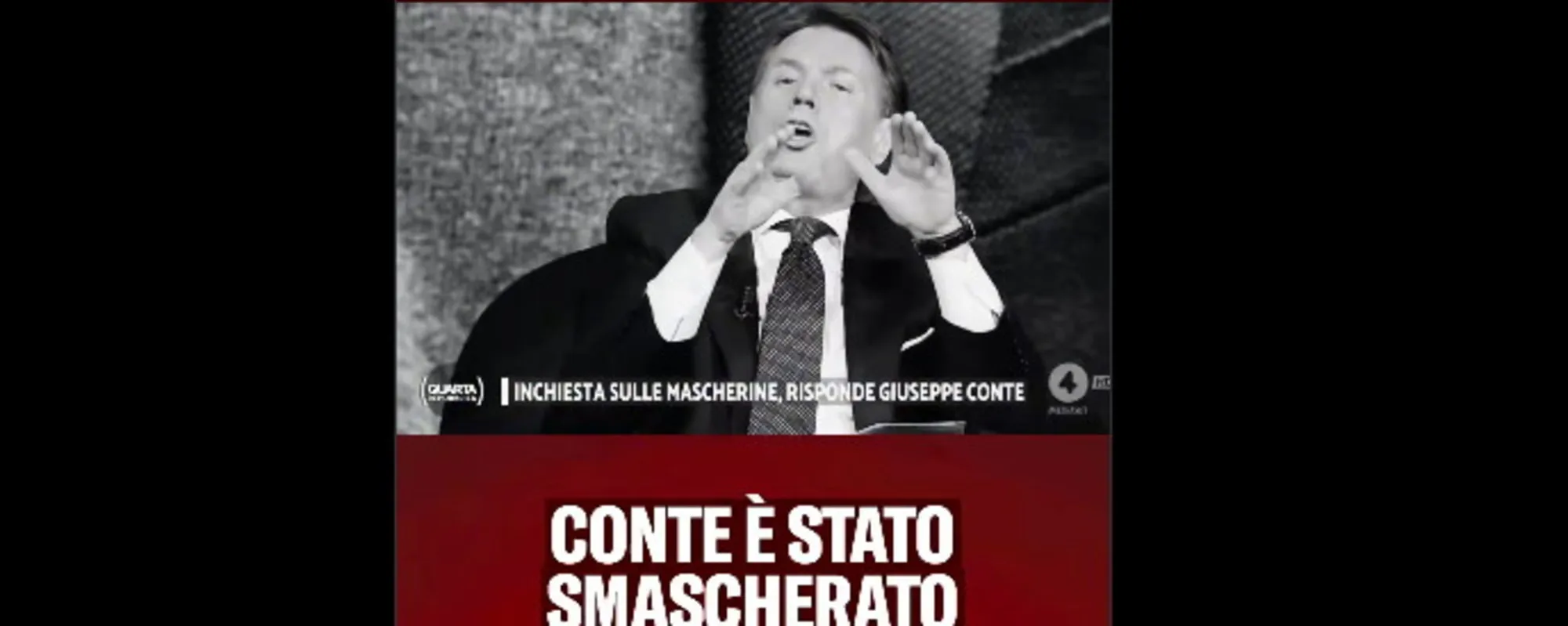 Leggi l'articolo: "Lei sta fuori di testa!": Conte dà fuori di matto e insulta Nicola Porro