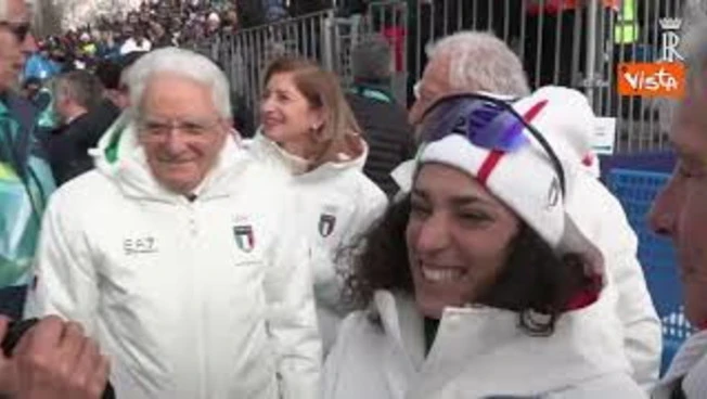 Milano Cortina, il Presidente Mattarella incontra Federica Brignone: "Bravissima, ci contavo"