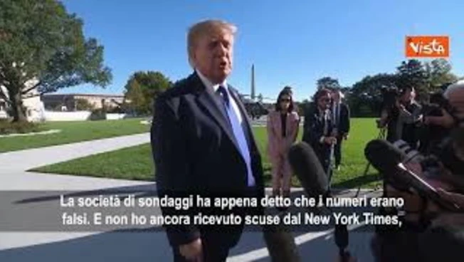 Trump contro il New York Times: Usano dati di sondaggio falsi contro di me