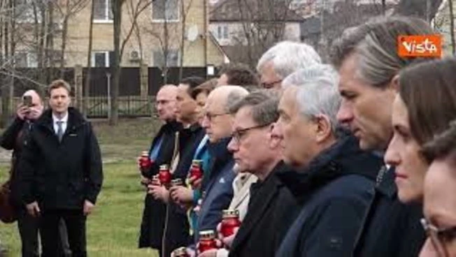 Kaja Kallas in visita a Bucha con i ministri Ue per commemorazione strage