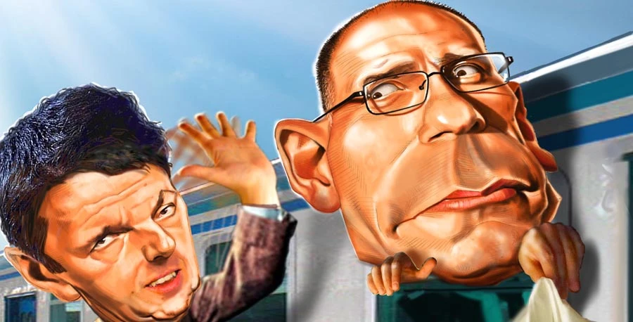 Renzi e Letta, visti da Benny