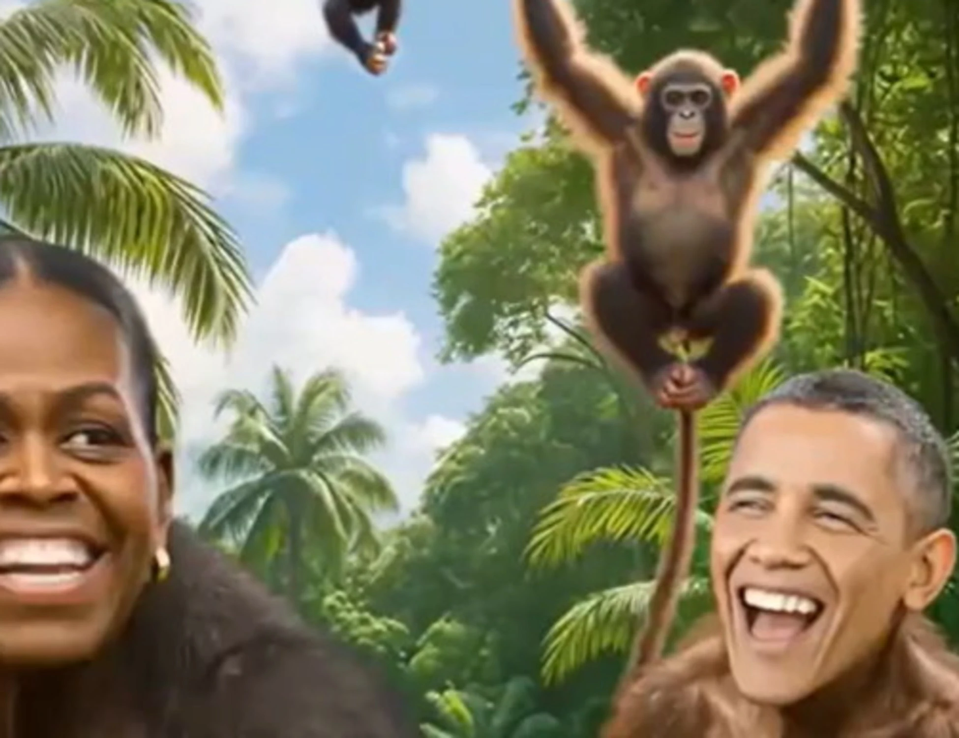 Trump, il video di Obama e Michelle come scimmie. Esplode il caso, rivolta a sinistra