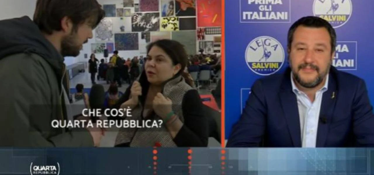 Quarta Repubblica, Matteo Salvini fa a pezzi Fabio Fazio e Michela Murgia: strike di comunisti