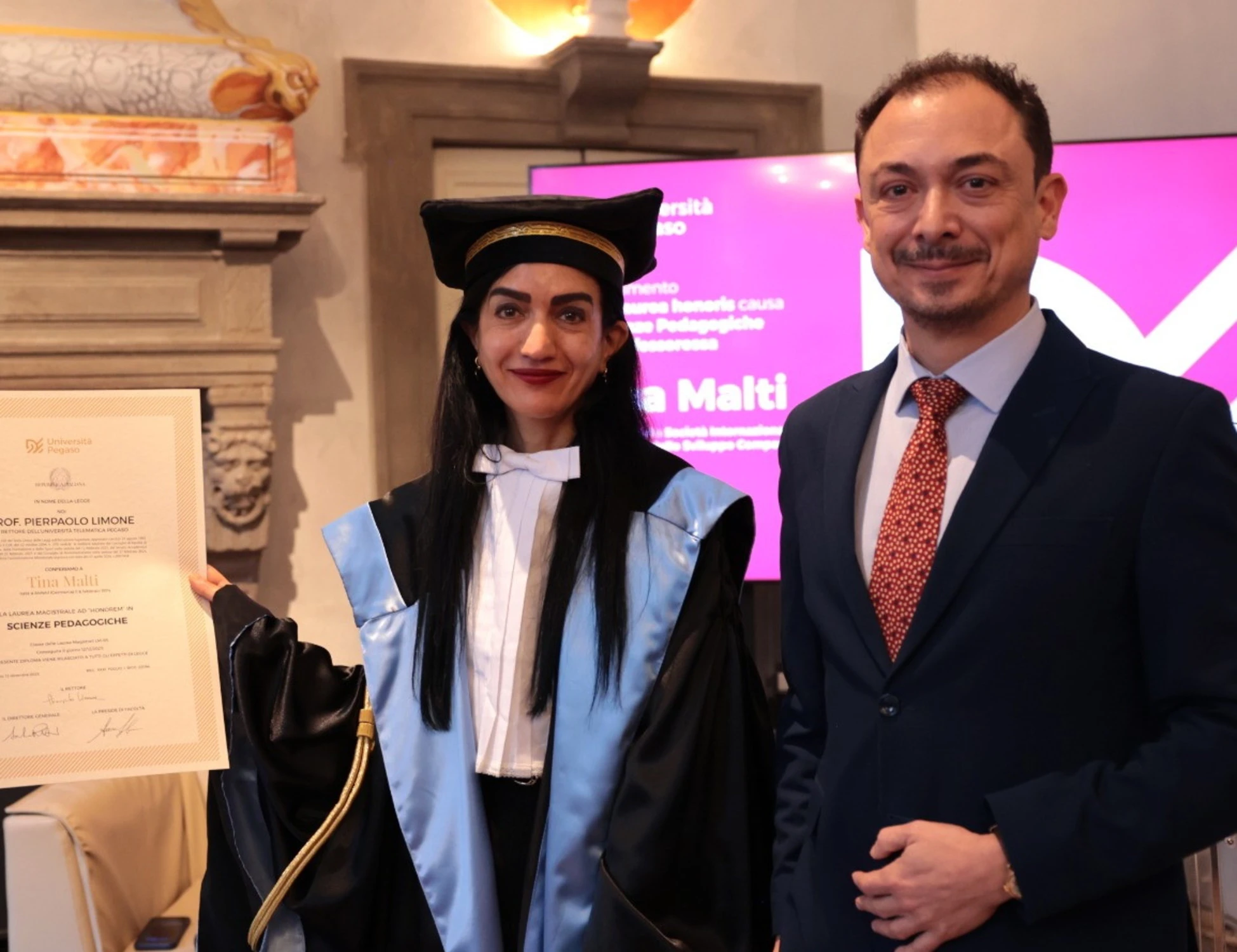 Università Pegaso - Laurea honoris causa in Scienze Pedagogiche a Tina Malti: “L’educazione è un atto di cura”