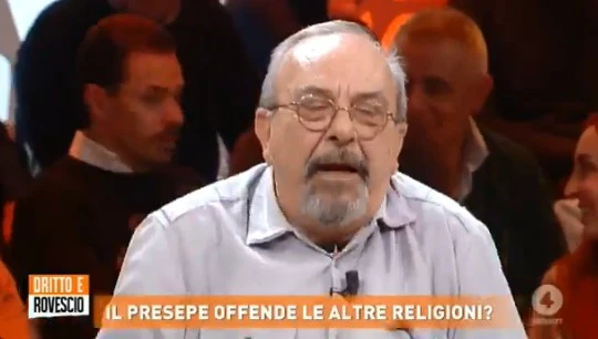 Vauro a Dritto e Rovescio: "Babbo Natale? Ciccione con aria da pedofilo". La rabbia di Paolo Del Debbio