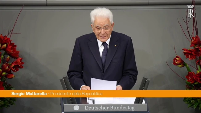 Mattarella "Italia e Germania diventate grandi nell'impegno per pace e unità"