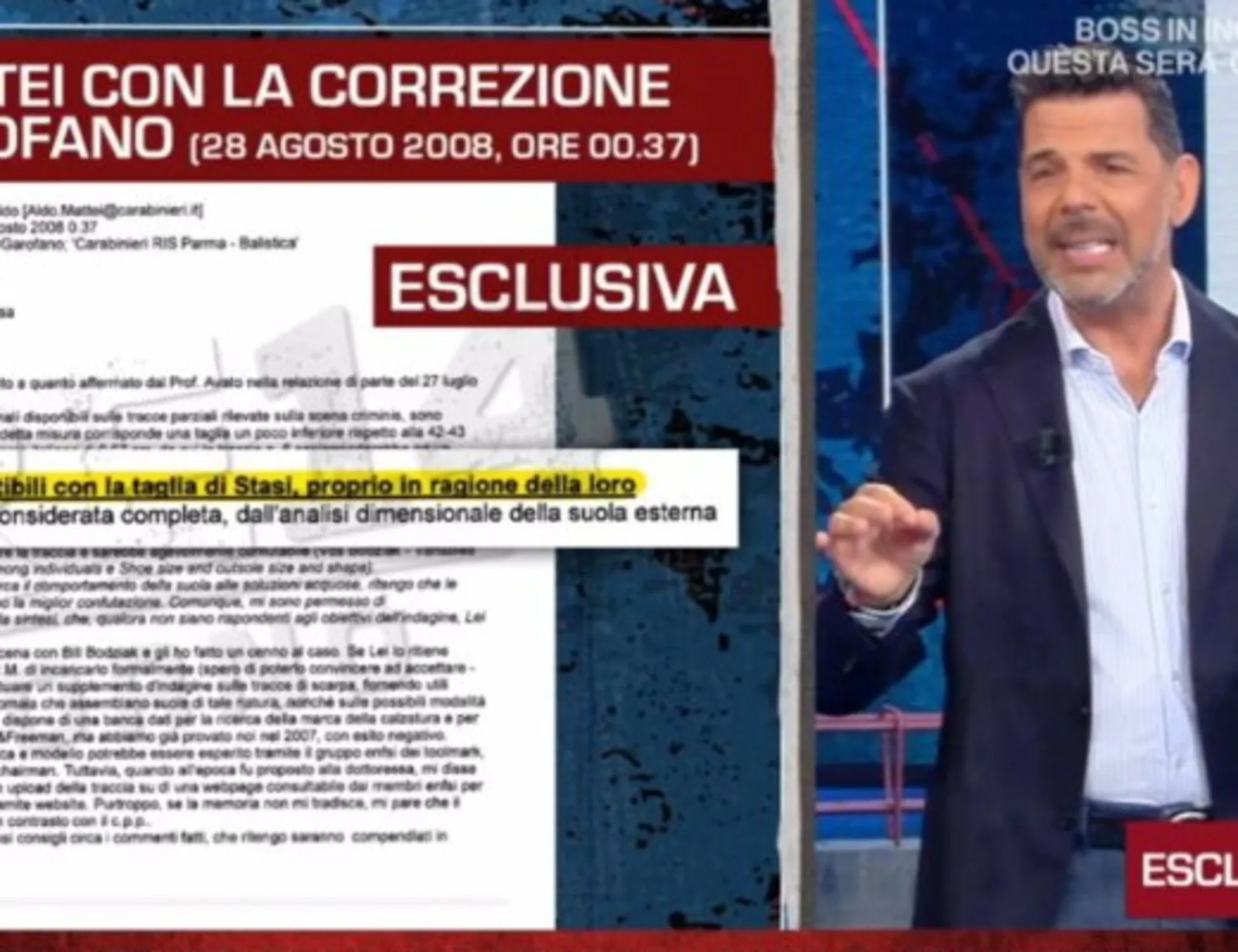 Leggi l'articolo: "Ho i brividi". Spunta una vecchia mail tra Garofano e i suoi uomini su Garlasco