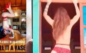 Naike Rivelli in mutandine e tacchi alti asfalta Asia Argento: "Una presa per il c***"