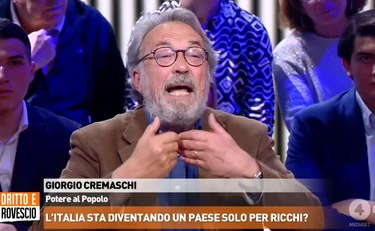 Dritto e Rovescio, Cremaschi fuori controllo: "Parassita"
