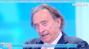 Amedeo Goria a Domenica Live, l'accusa di molestie sessuali da Michela Morellato: "Sambio di effusioni contraccambiate"