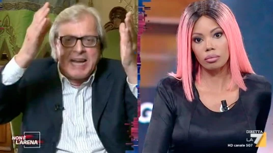 Non è l'arena, Vittorio Sgarbi zittisce Marysthell Polanco: "Ti spiego cos'è una prostituta"