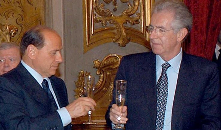 Silvio Berlusconi e Mario Monti