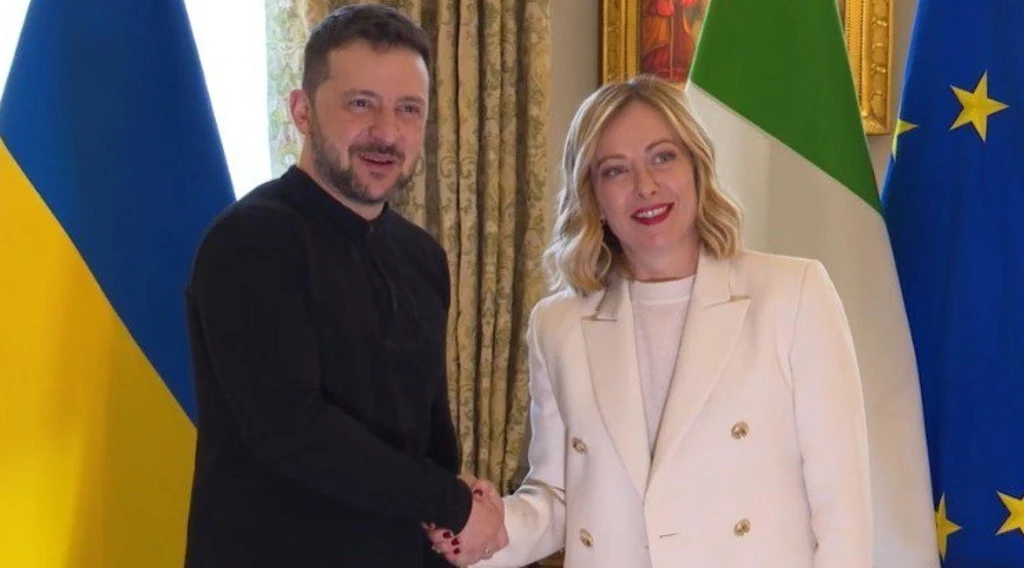 Meloni, faccia a faccia con Zelensky: le parole del premier