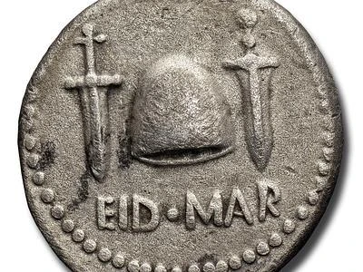 Numismatica: Bolaffi presenta la moneta coniata da Bruto per le Idi di Marzo