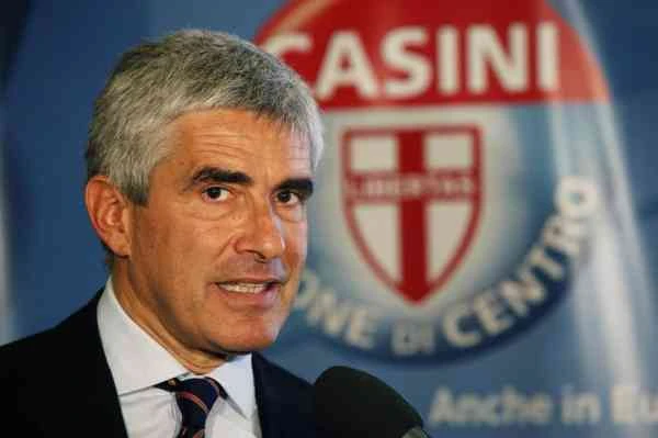 Il leader dell'Udc Pierferdinando Casini