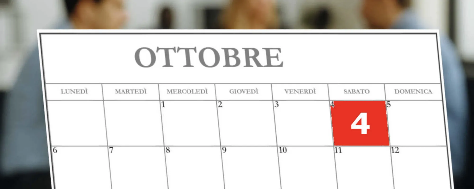 Domenica 4 ottobre festa nazionale: cosa cambia in busta