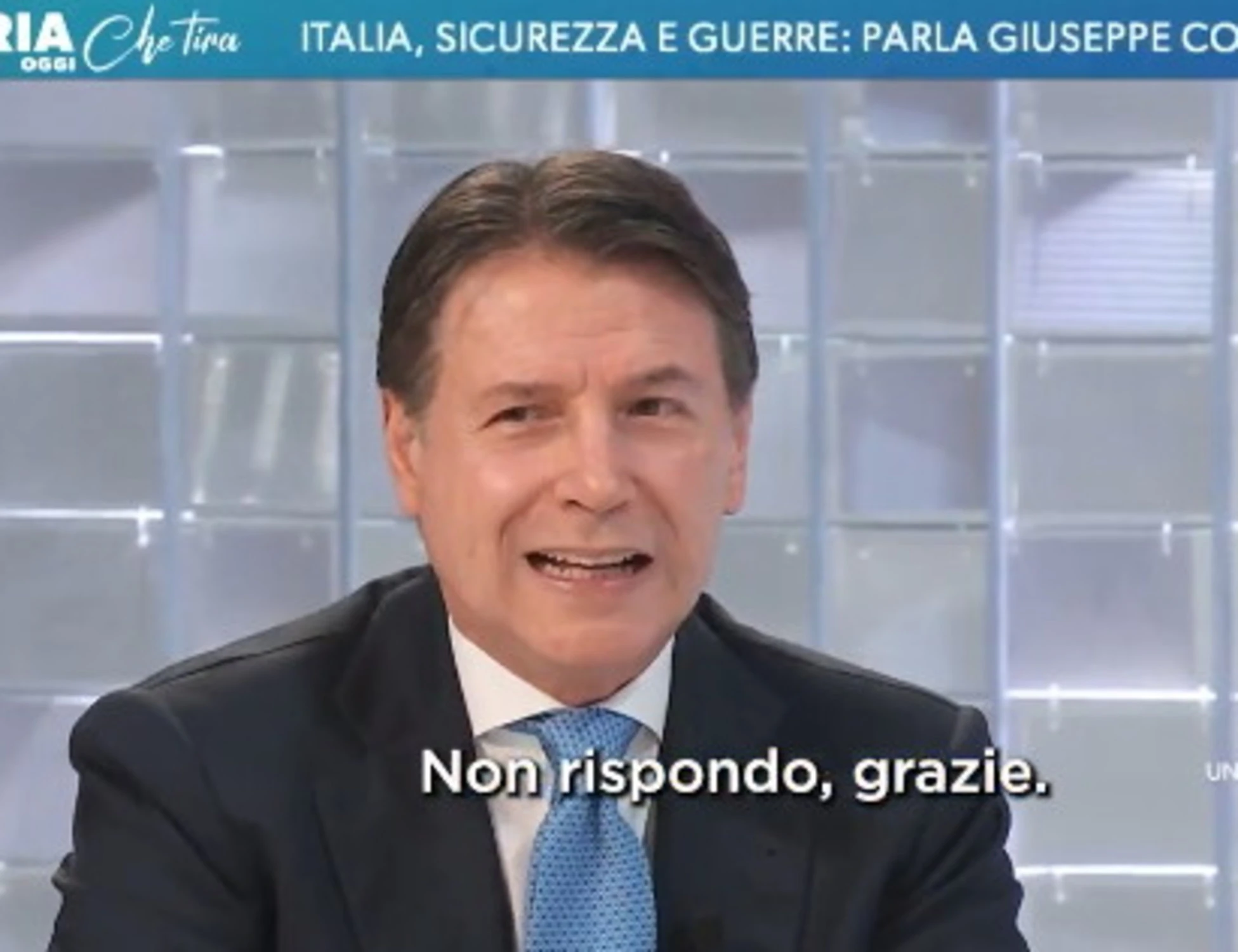 Giuseppe Conte, la domanda che lo fa tremare: "Non rispondo, grazie"