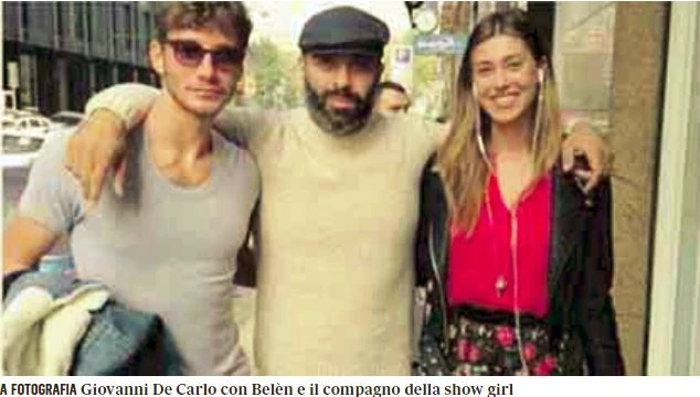La foto che imbarazza Belen e Stefano De Martino con Giovanni De Carlo