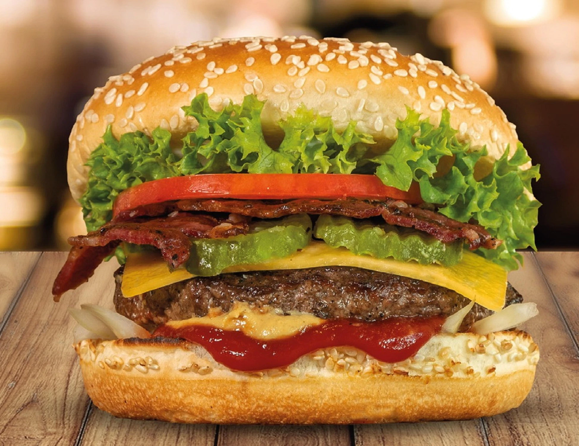 Hamburger tarocchi battuti dalla vera carne