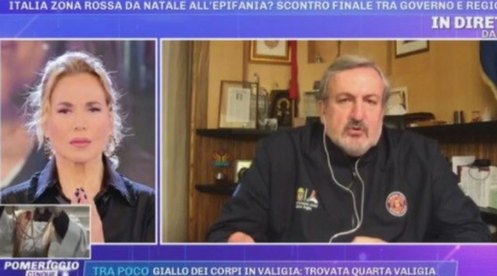 Natale, Michele Emiliano a Pomeriggio 5: "Verso la zona rossa per tutta Italia", pranzo consentito solo con i conviventi