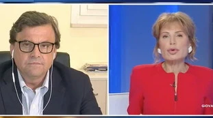 Carlo Calenda e Lilli Gruber