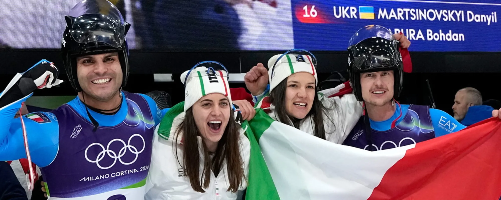 L'Italia fa il bis nello slittino: oro nel doppio femminile e maschile