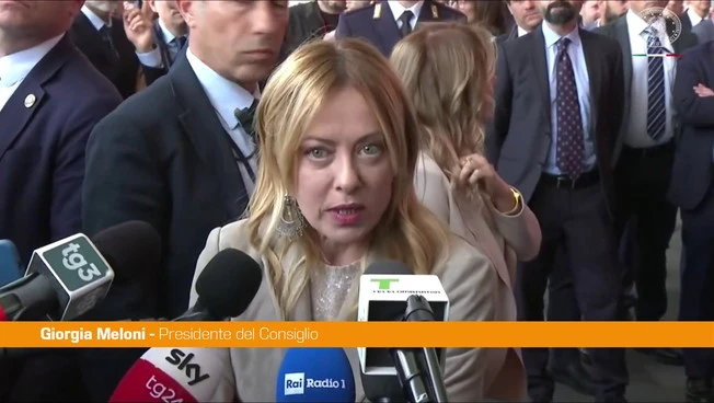 Meloni "A Hormuz l'Italia dovrebbe esserci, ma si deve esprimere il Parlamento"