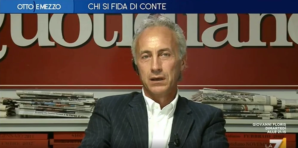 Otto e Mezzo, Marco Travaglio difende l'alleanza col Pd e insulta Salvini: "Un somaro che rutta"