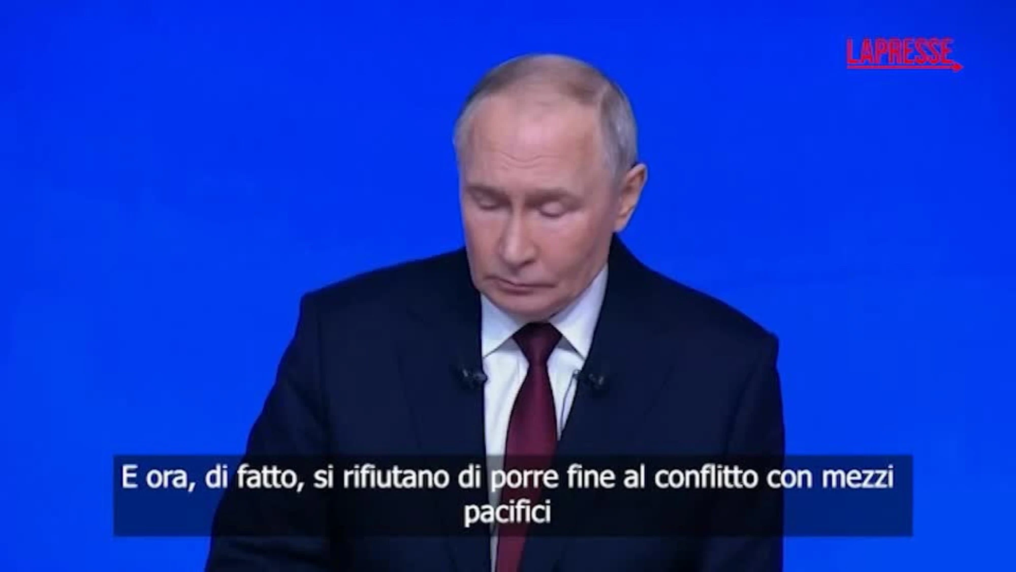 Ucraina, Putin accusa Kiev: “Rifiuta la pace” e avverte su nuovi avanzamenti russi