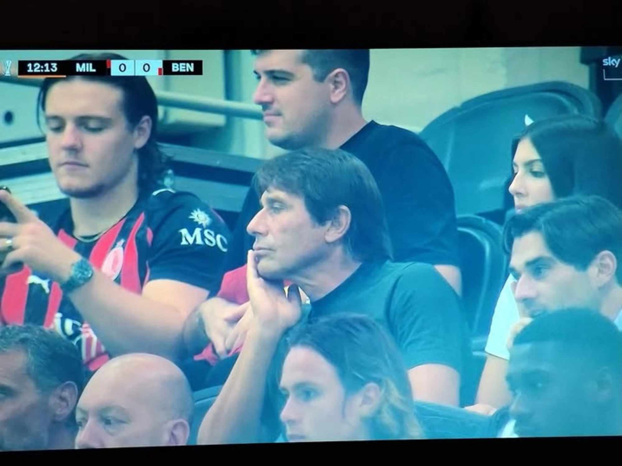 Milan-Benfica, Conte in tribuna: gira una voce clamorosa...