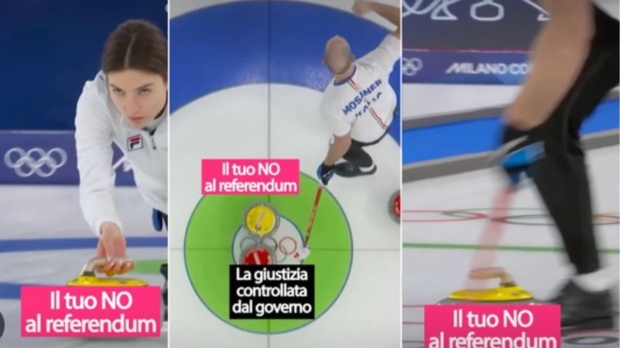 Milano-Cortina, Costantini e Mosaner nello spot Pd per il "No" al referendum a loro insaputa