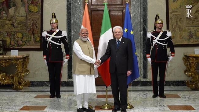 Mattarella riceve il primo ministro indiano Modi