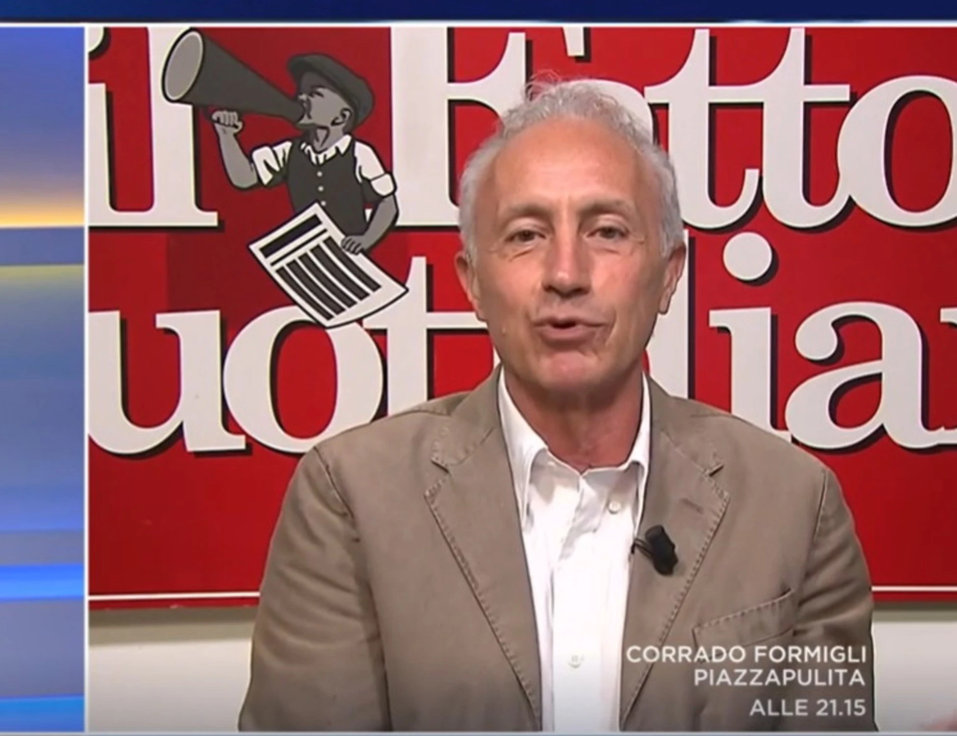 Otto e mezzo, Travaglio insulta Vannacci: "Disadattato al quinto grappino"