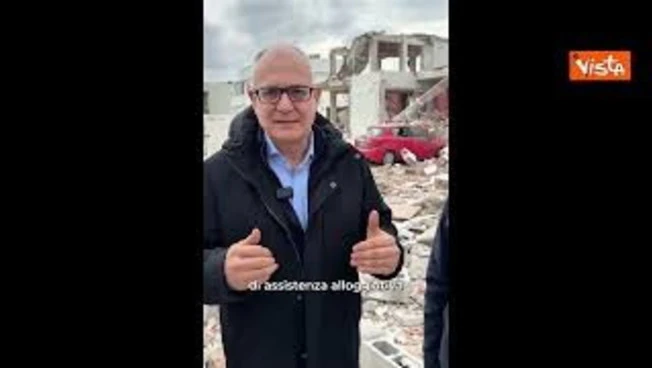 Esplosione a Piana del Sole, sopralluogo del Sindaco Gualtieri